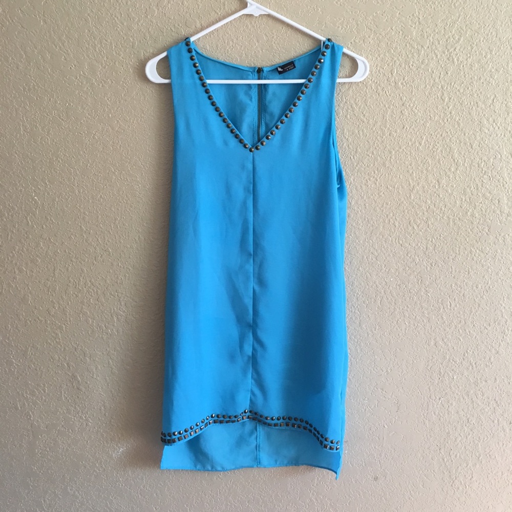 Amazing cerulean blue sparkle & fade dress size s - Picture 1 of 12